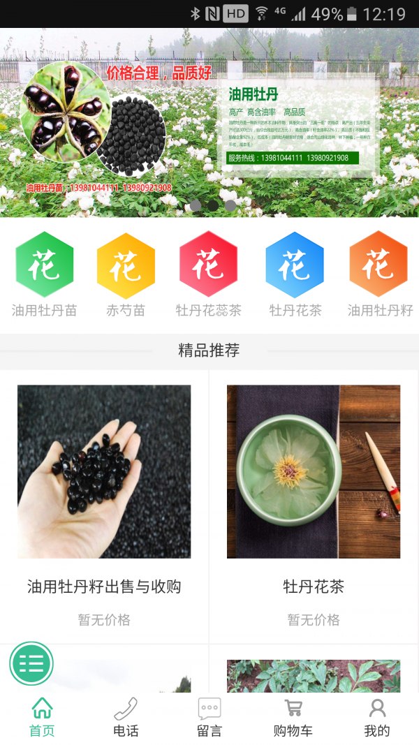 中国油用牡丹