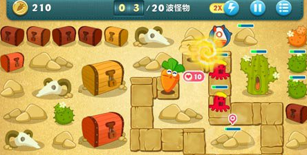 保卫萝卜2攻略第34关怎么过