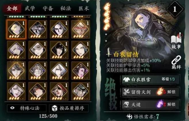 影之刃3心法满级有什么用
