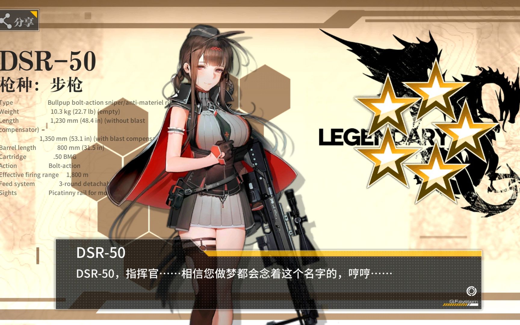 dsr50适合在少女前线练习吗