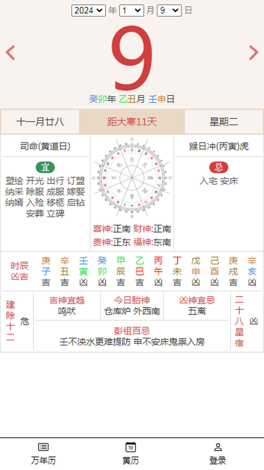 大昇传统黄历