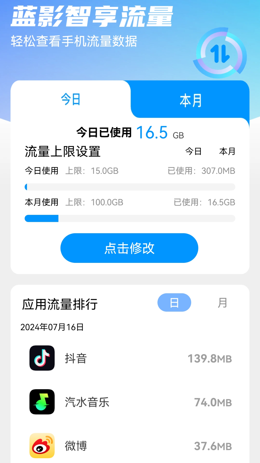 蓝影智享流量