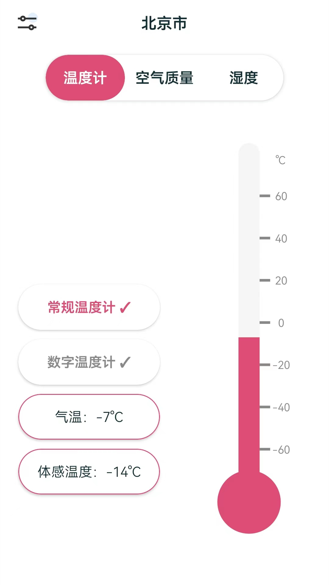 室内温湿度计