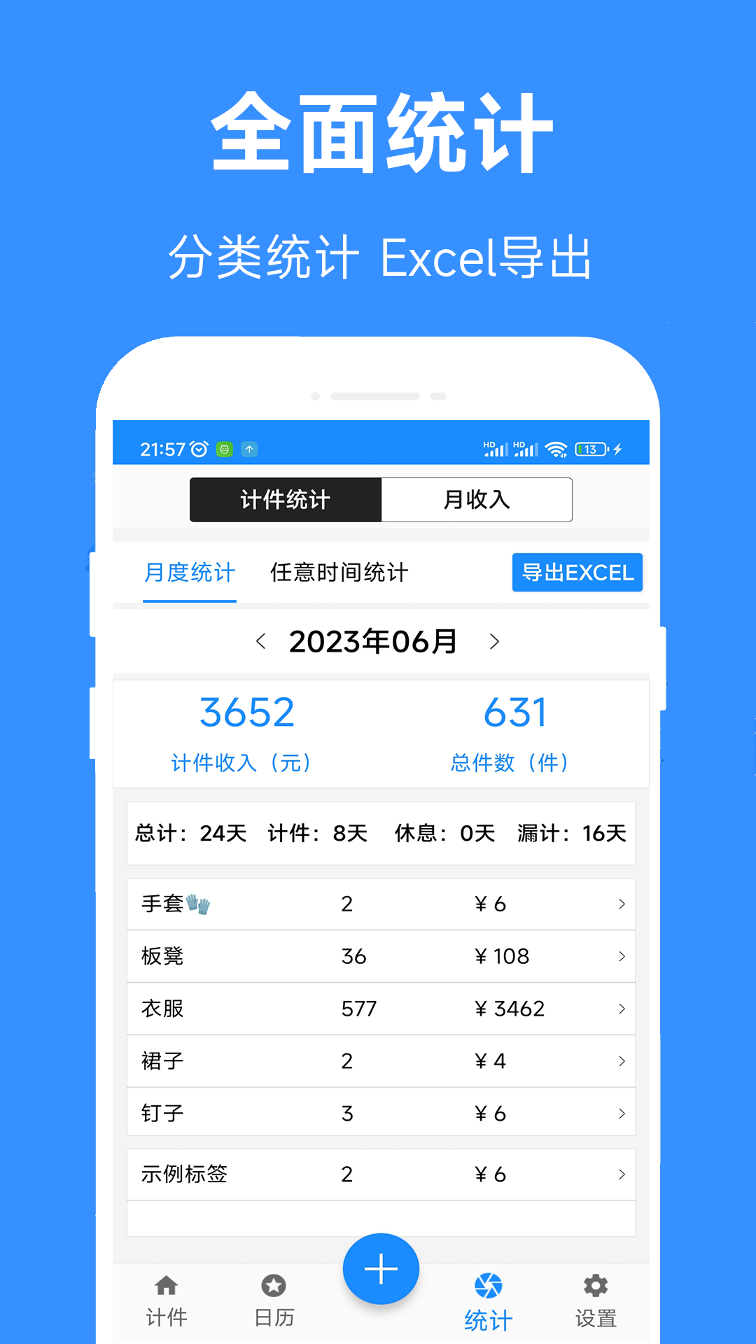 61计件