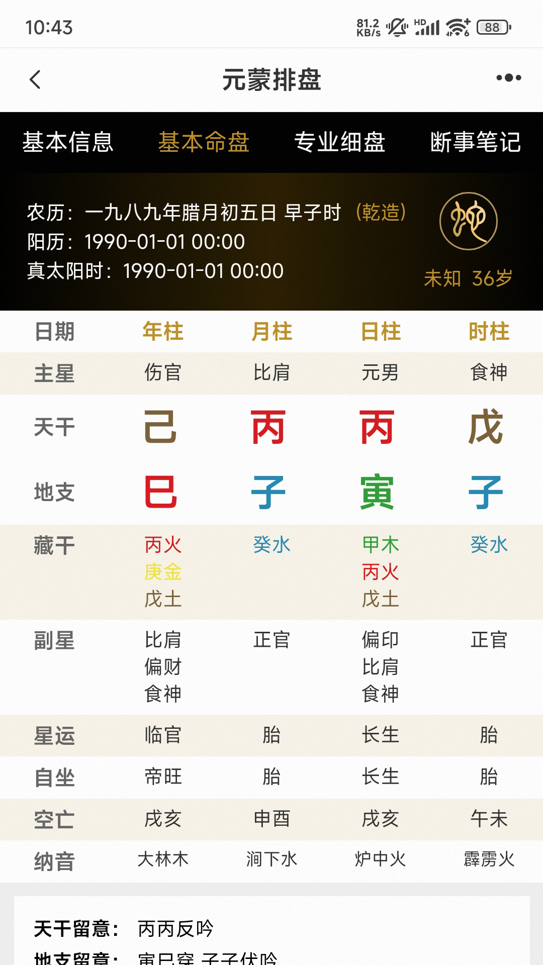 元蒙排盘