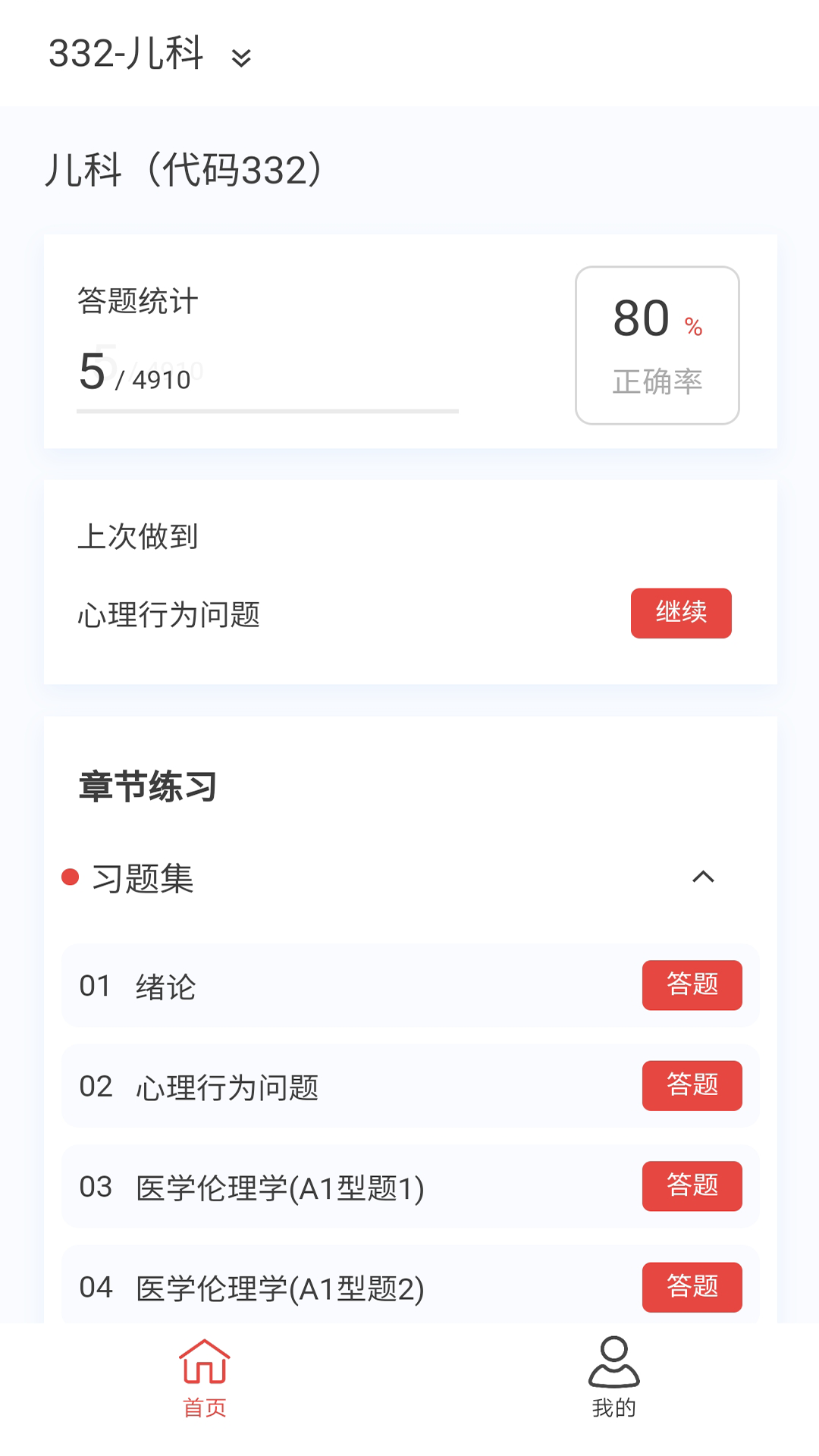 儿科学原题库