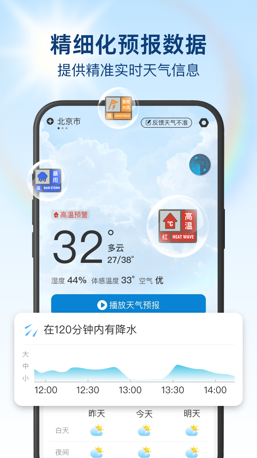 今日天气播报