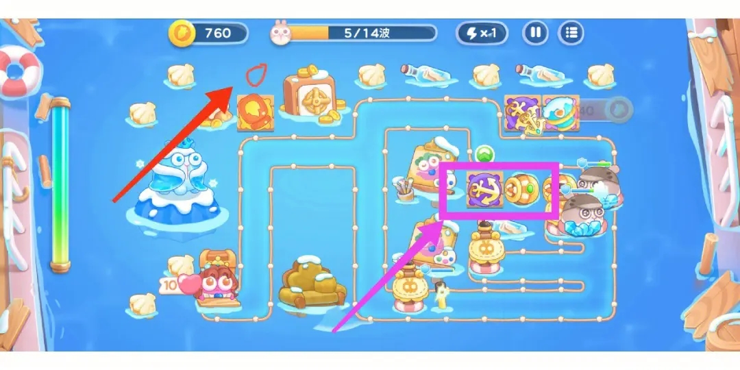 保卫萝卜2的第22关要如何操作过关