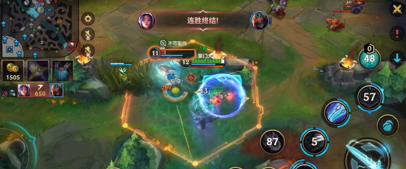 在英雄联盟手游中单哪个英雄更厉害