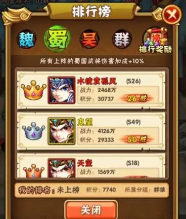 少年三国志中的蜀阵容应该怎样培养