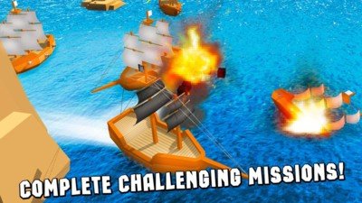立方体海洋海盗之战3d