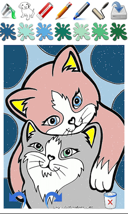 小公主画猫咪