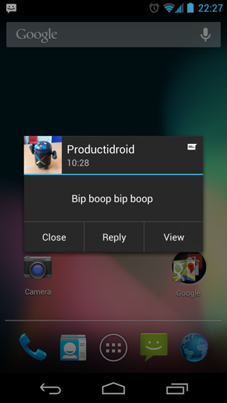 通知泡泡popupnotifier