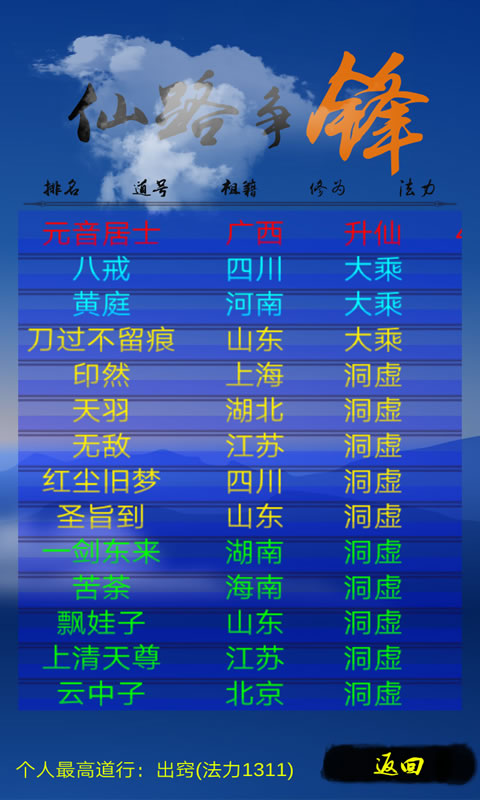 仙路争锋