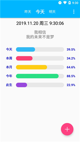 时间进度