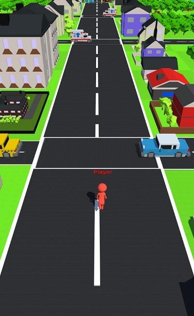 人类疯狂过马路