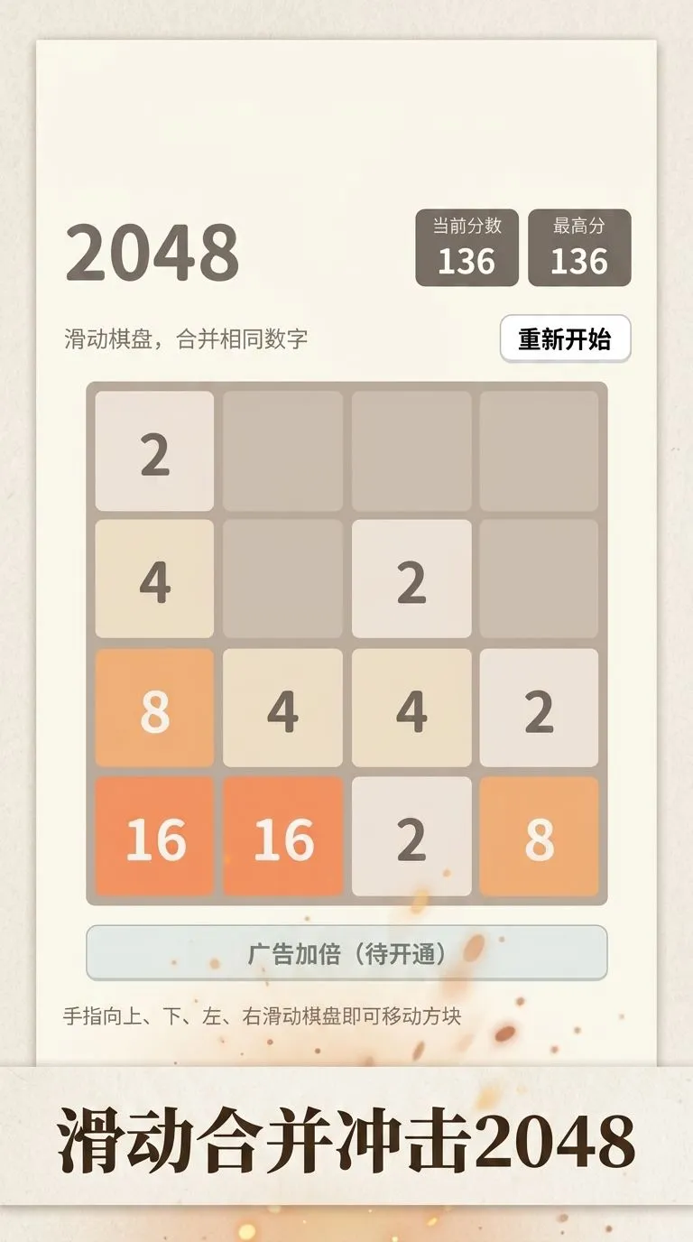 暖色2048
