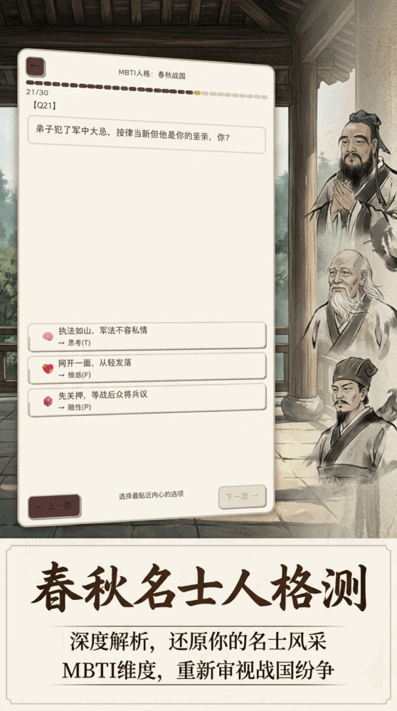 mbti人格春秋战国