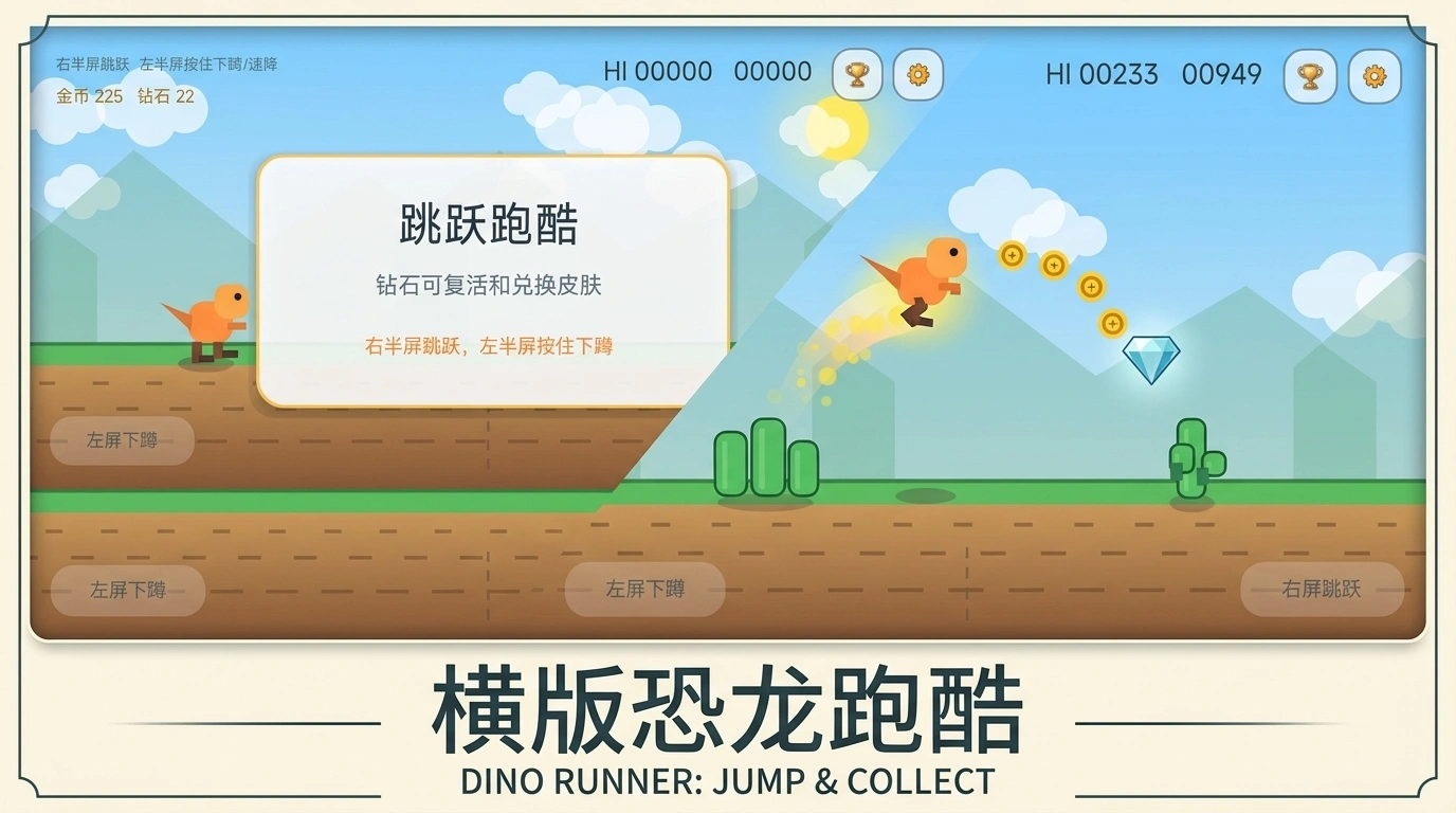 恐龙跳跃