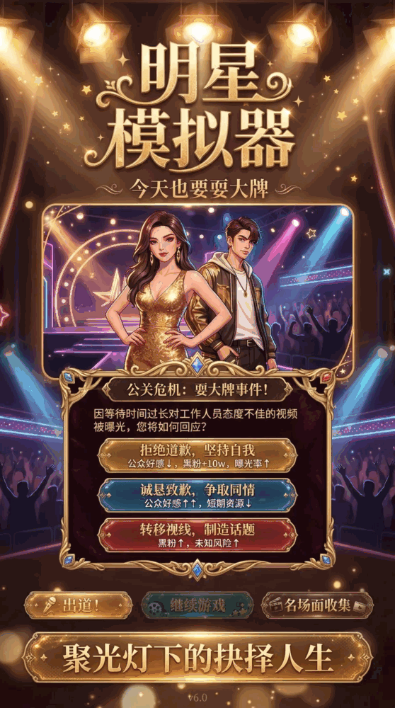 明星模拟器今天也要耍大牌