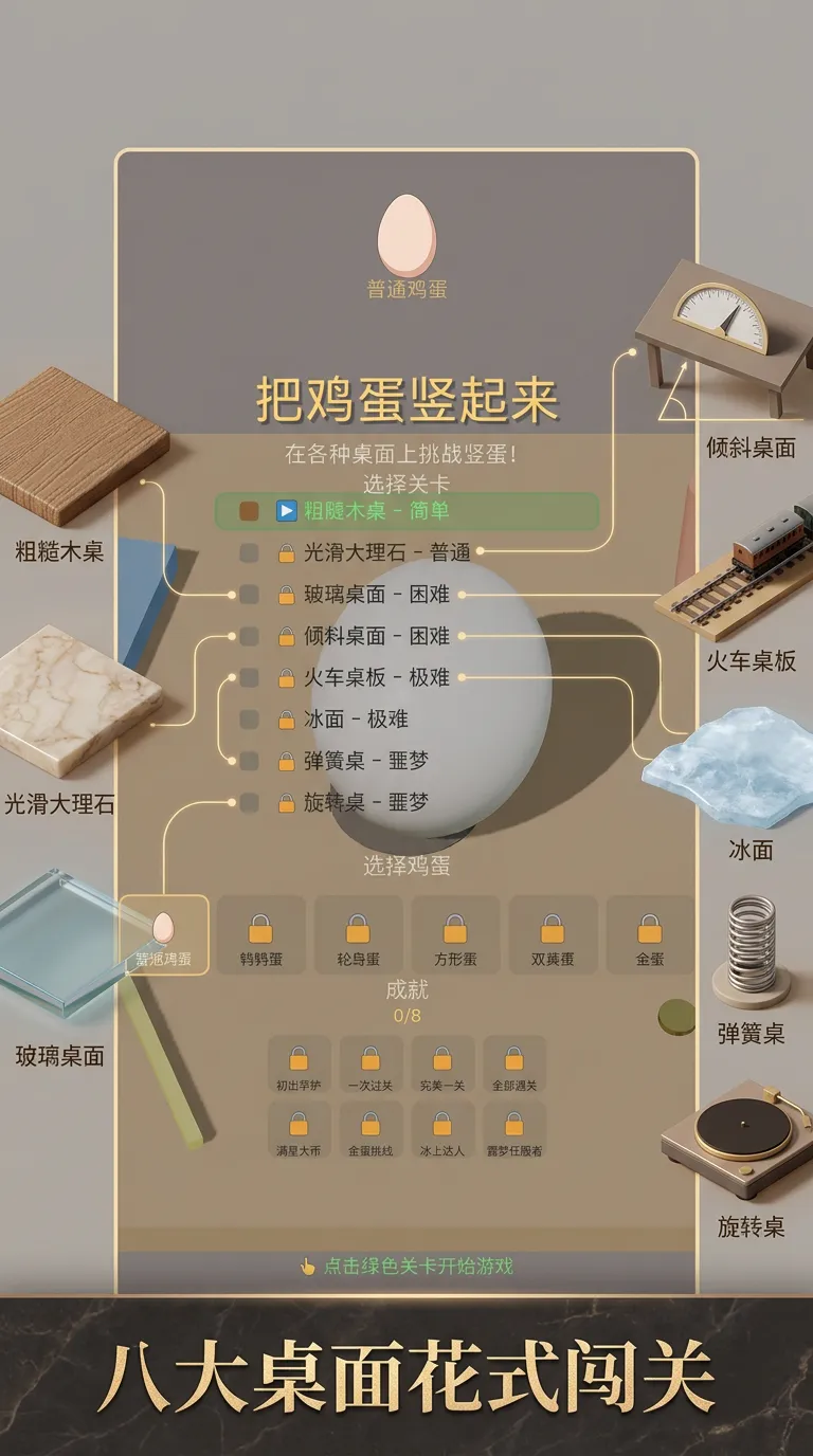 把鸡蛋竖起来