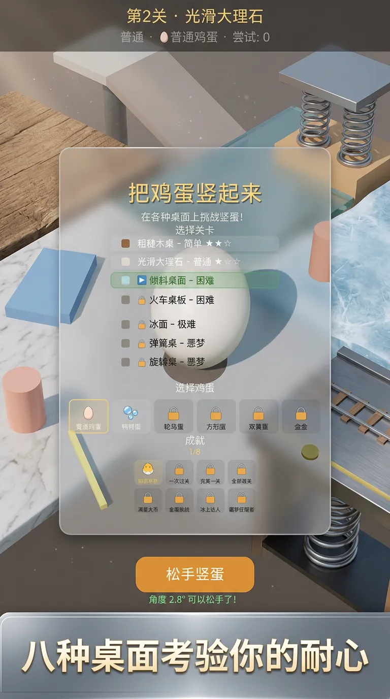 把鸡蛋竖起来