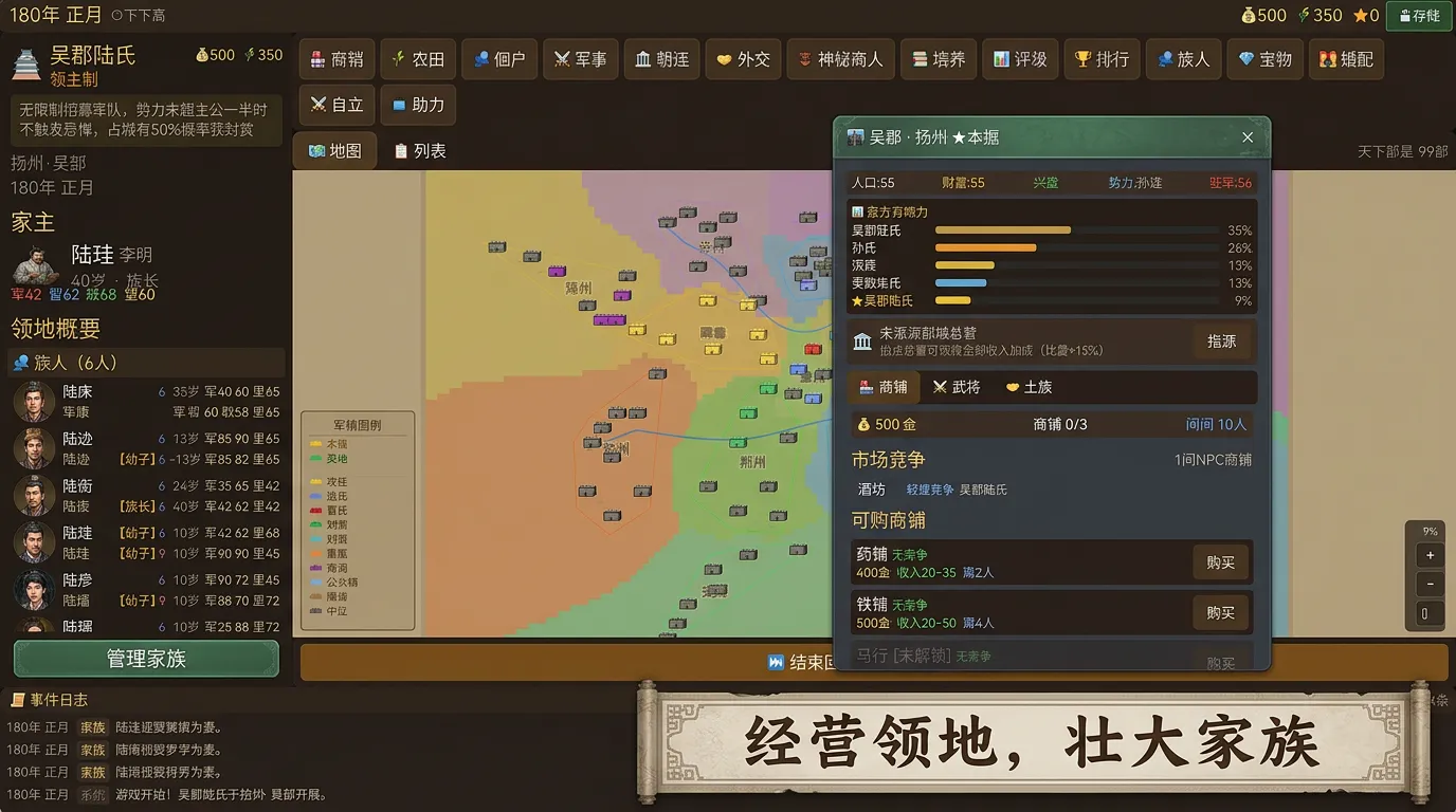 三国世家崛起