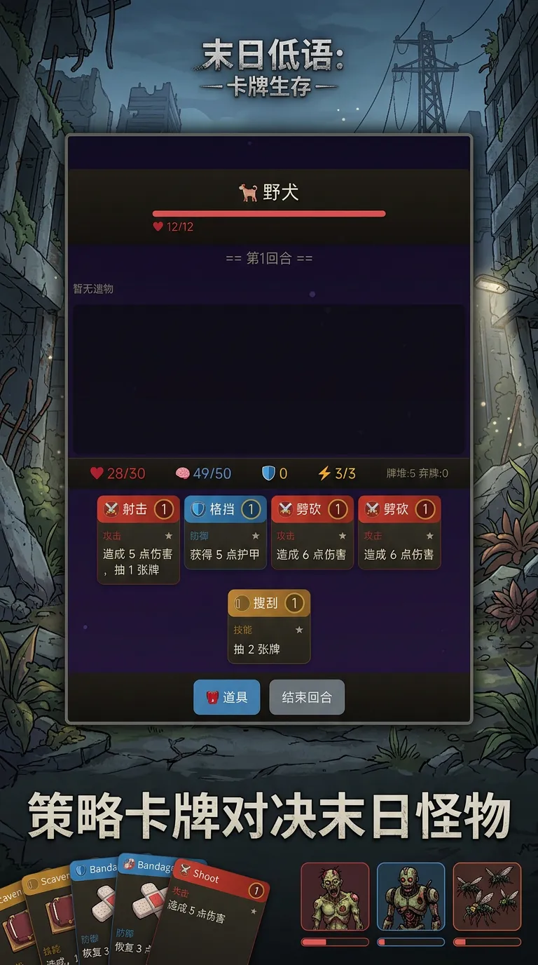 末日低语卡牌生存_截图1