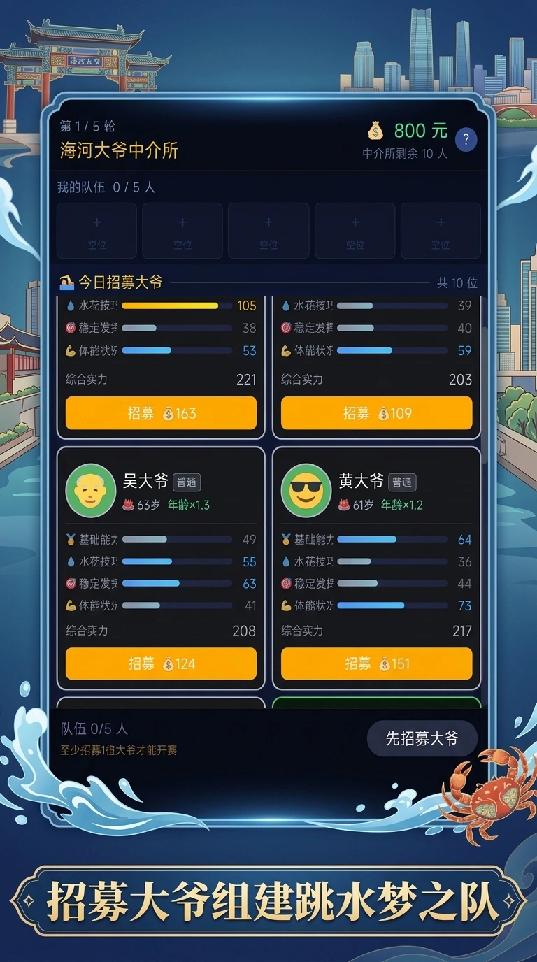 天津跳水大爷梦之队
