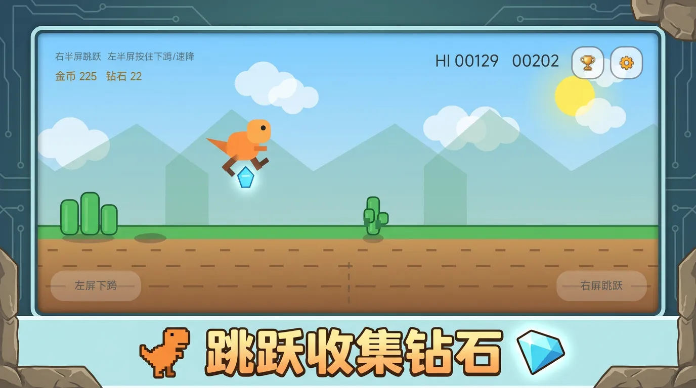 恐龙跳跃