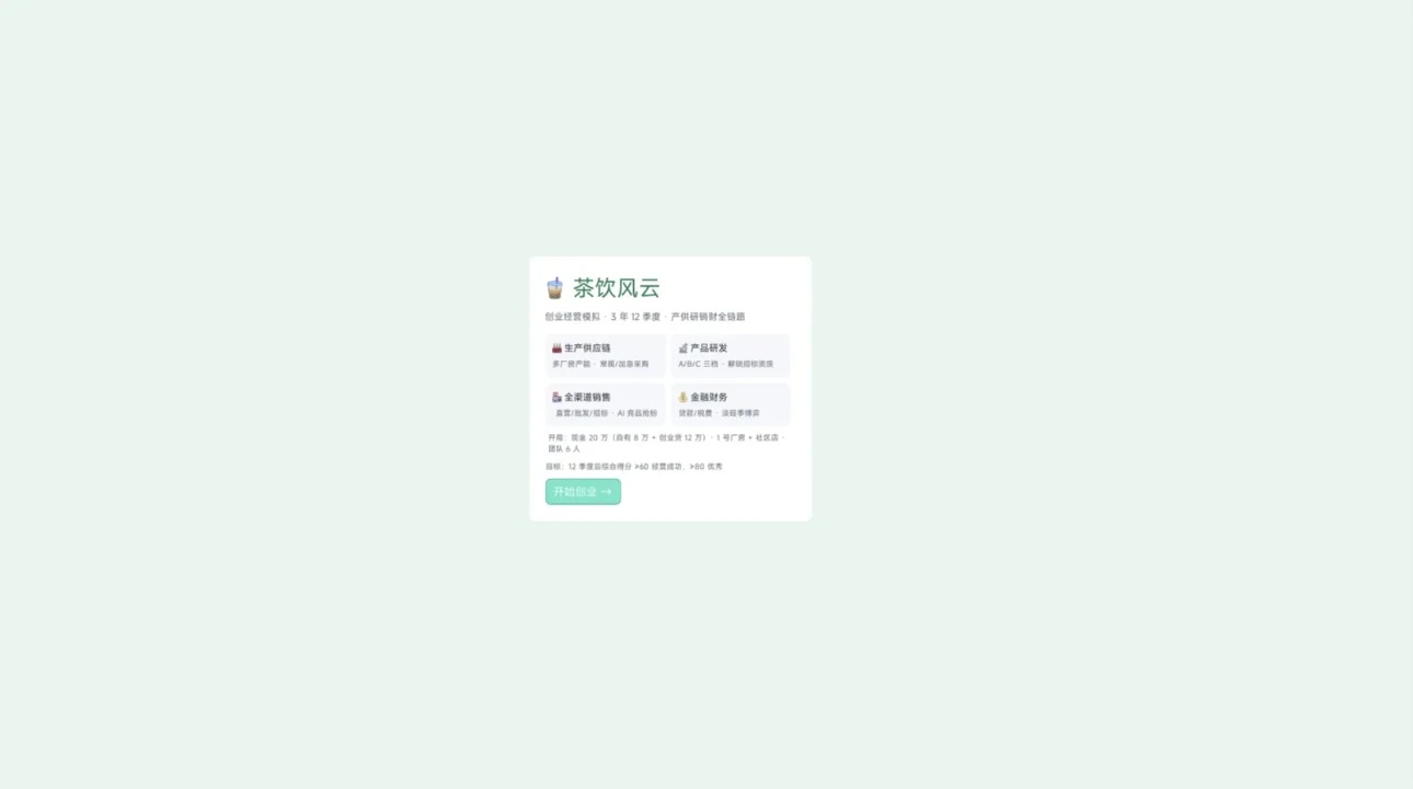 茶饮风云