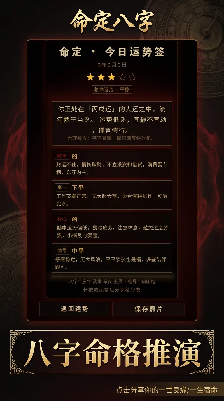 命定八字