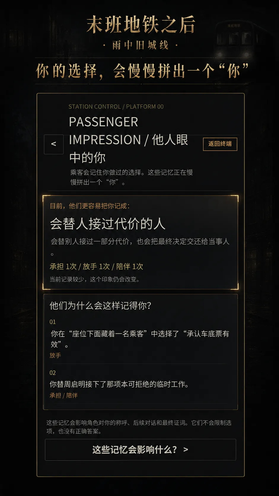 末班地铁之后雨中旧城线