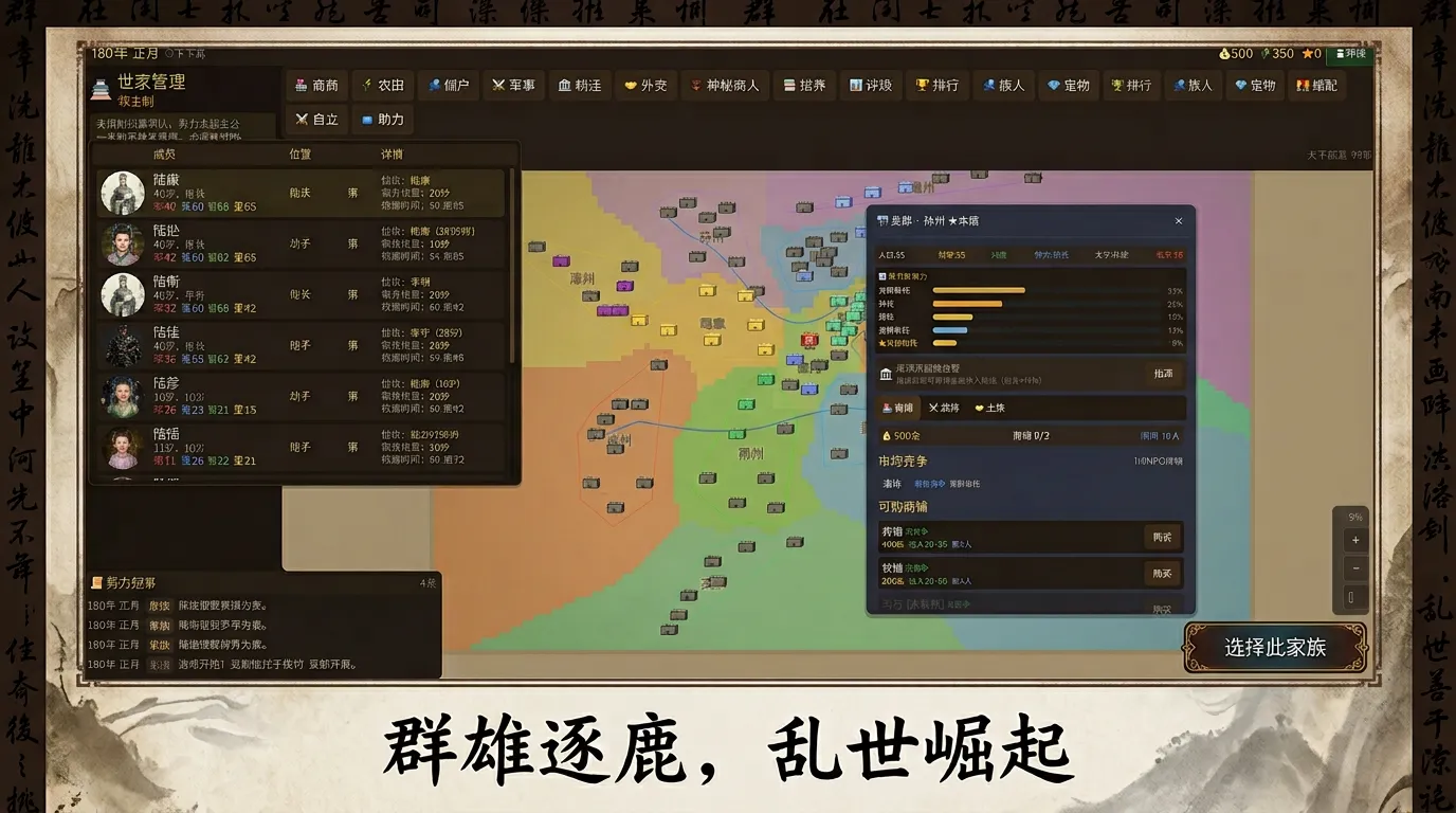 三国世家崛起