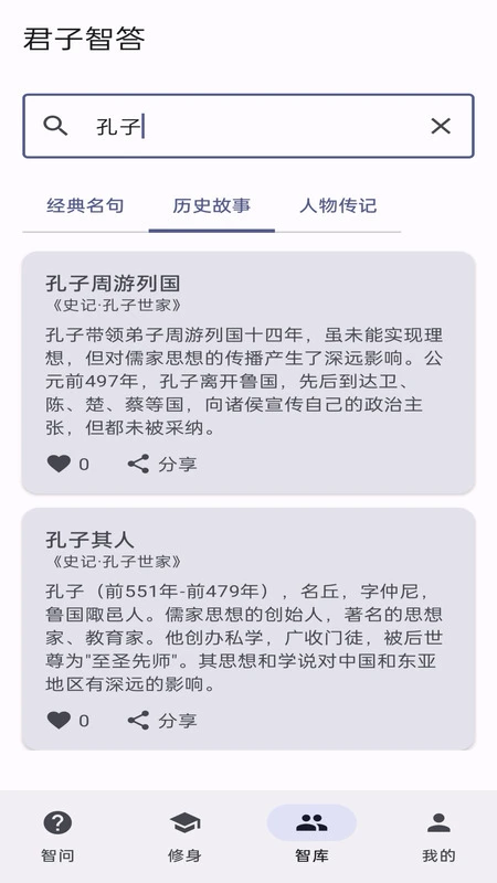 君子智答