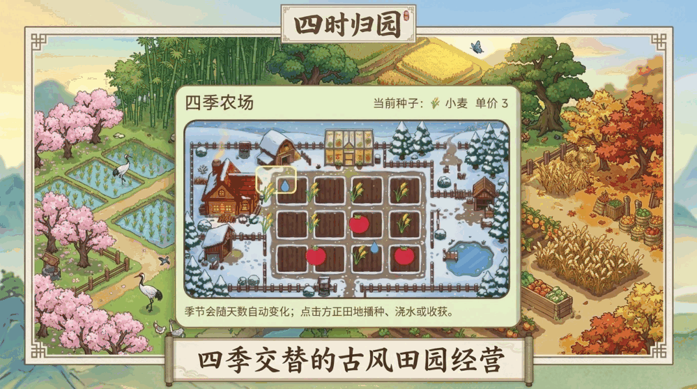 四时归园