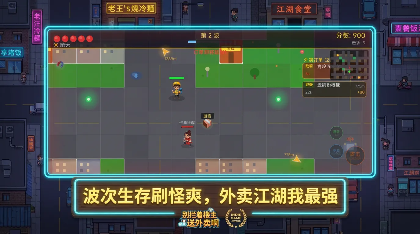 别拦着楼主送外卖啊