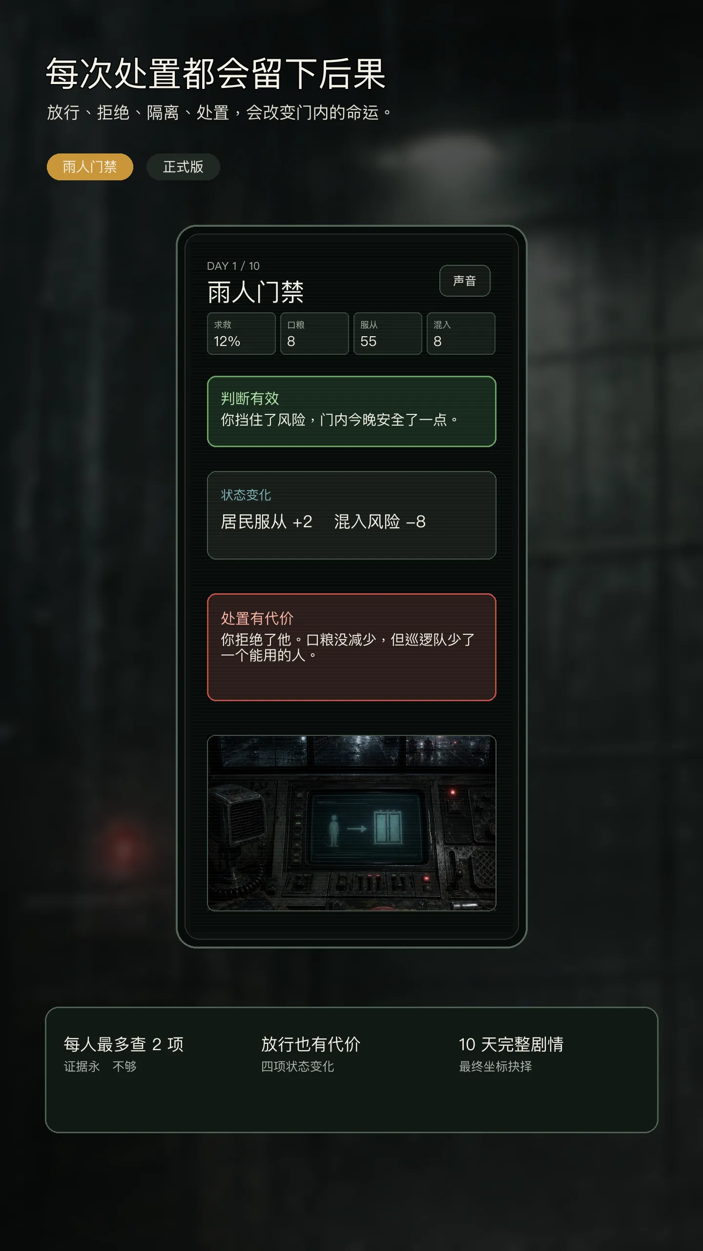 雨人门禁