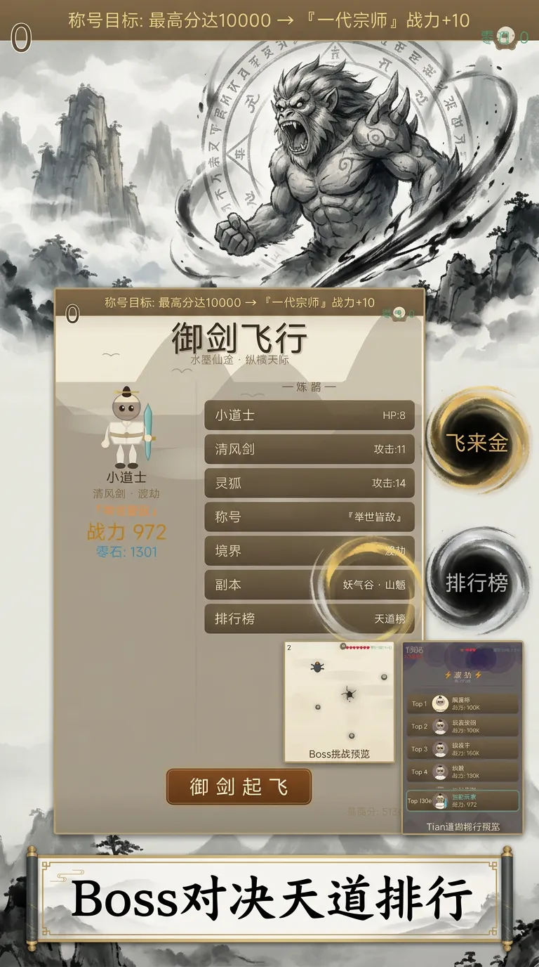 水墨小道士跑酷_截图4